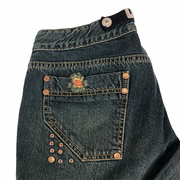 Di.A Denim - Di.A Distressed Embellished Dark Wash Jeans